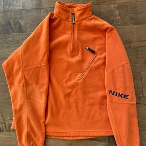 Vintage Orange Nike Quarter-zip Pullover